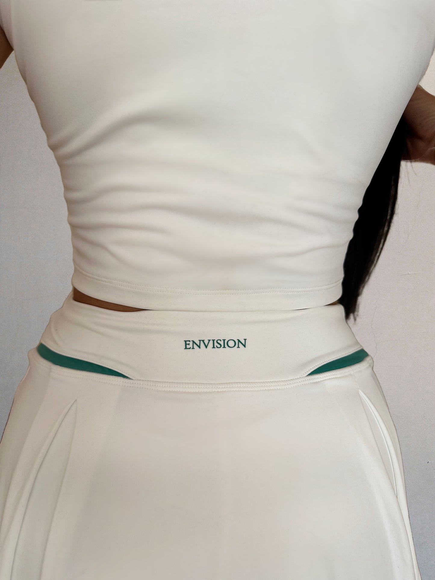 Two Piece Tennis Set In White