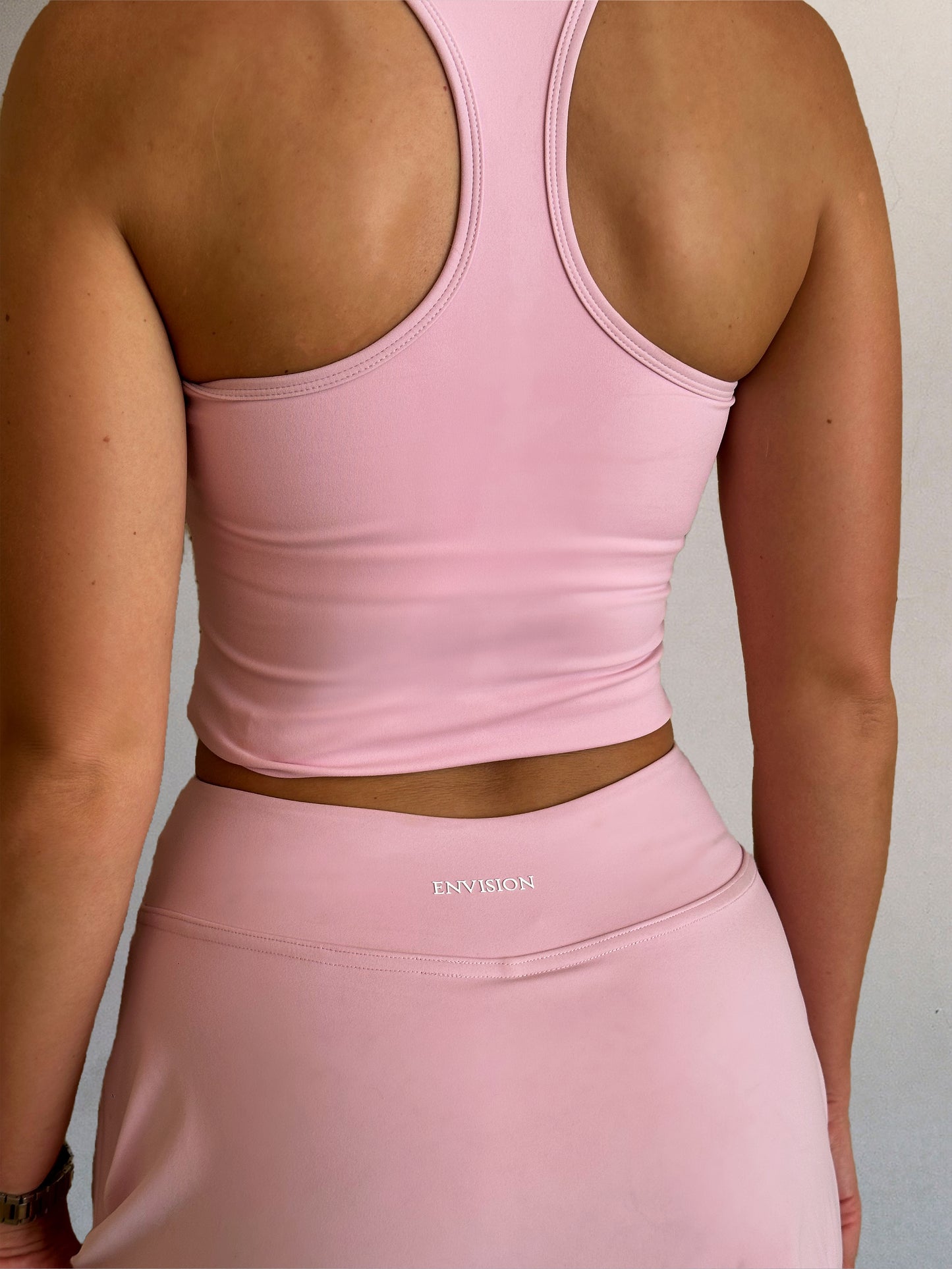 Two Piece Tennis Set in Baby Pink