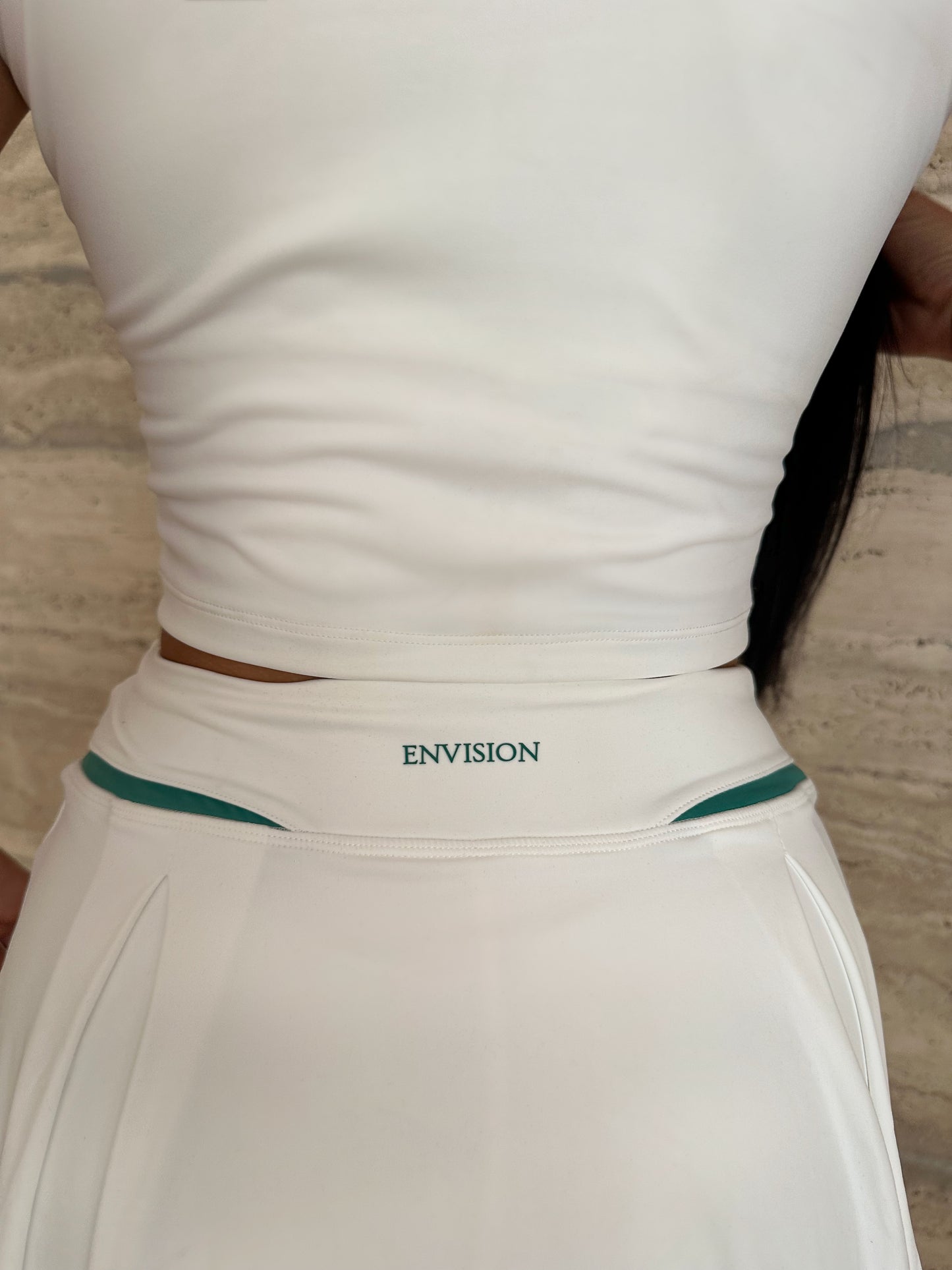 Two Piece Tennis Set In White