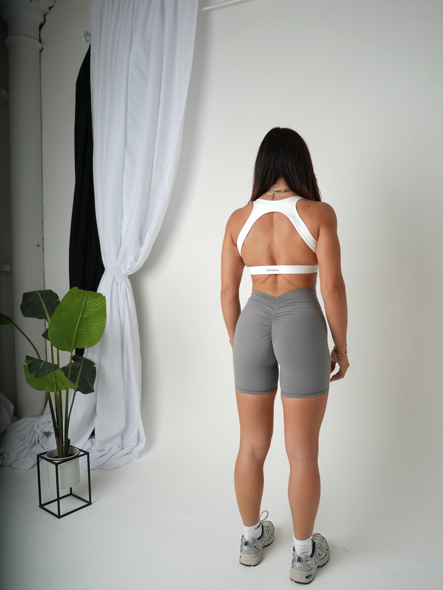 Soft Define Shorts In Ice Grey